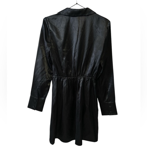 Abercrombie & Fitch Black Satin Mini Dress - Size XS - Picture 3 of 3